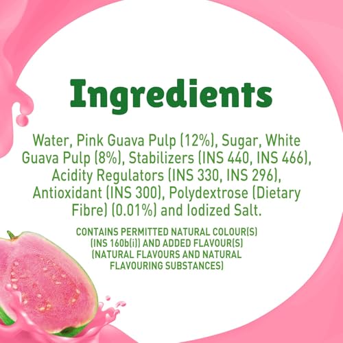 Image of B Natural Guava Juice, Vit C & E, 1 litre (Pack of 3)