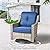 weaxty W Patio Furniture Set,6 Pieces Wicker Patio Furnitures with Outdoor Loveseat,Double-Deck Fire Pit Table,Swivel Rocking Chairs,All Weather Patio Conversation Sets,Navy Blue