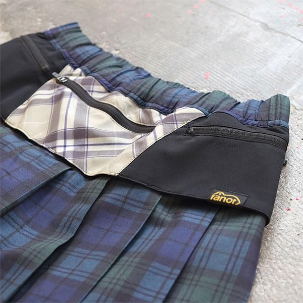 Amazon.co.jp: ranor ラナー TARTAN CHECK CRAZY PLEATS SKIRT BEIGE