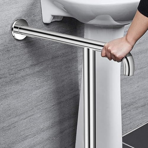 Barre d'appui de douche au sol en acier inoxydable pour WC