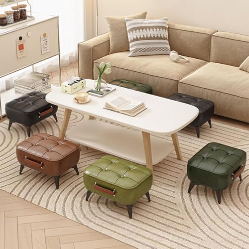 Repose-pieds ergonomique salon pouf vert compact et durable