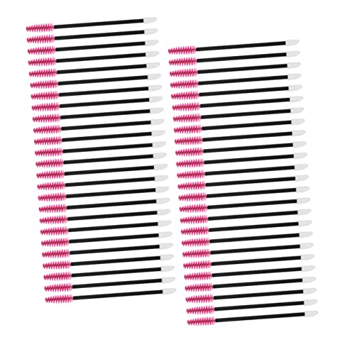 Gogogmee 50pcs Disposable Lash Wands Brow Brush Easy to Carry for Travel Home Use