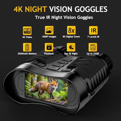 Binoculares de Visión Nocturna 4K Tizycod 8x25 miniatura 2