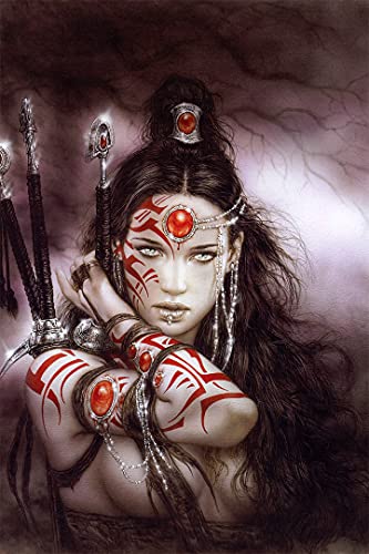 SMARTZONE Luis Royo Subversive Tattoo Beauty Art Print Wall Art - Water Resistant Poster (Size: 20
