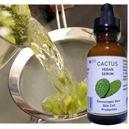 Alka Vita Cactus Vegan Cosmetic Serum Encourages Facial Care Anti-Aging Natural Moisturizer thumb #3