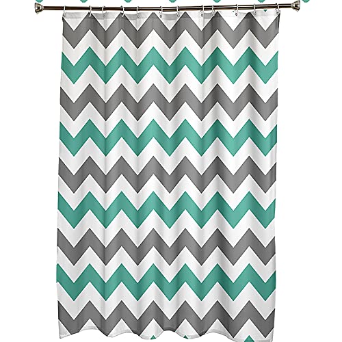 Rideau de douche 150x180cm polyester à rayures ondulées KnSam - 7