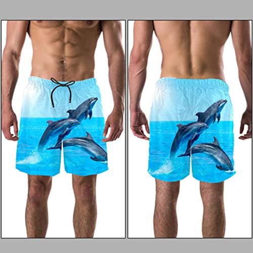 Maillot de bain pour hommes dauphins short plage séchage rapide - 3
