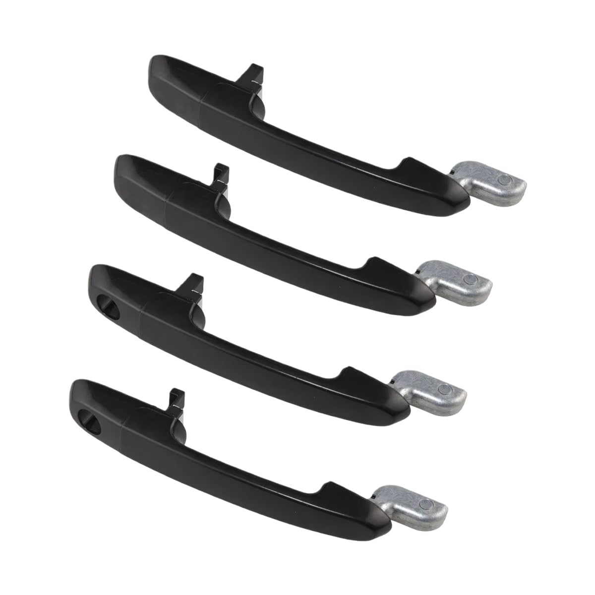 HIIAW Car Door Handle Cover Trim 826501E000 826601E000 4 Pcs Exterior Door Handle Front Rear for Hyundai for Accent for Attitude 2006-2011