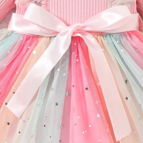 Aalizzwell Infant Newborn Girls Long Sleeve Bodysuit Dress4