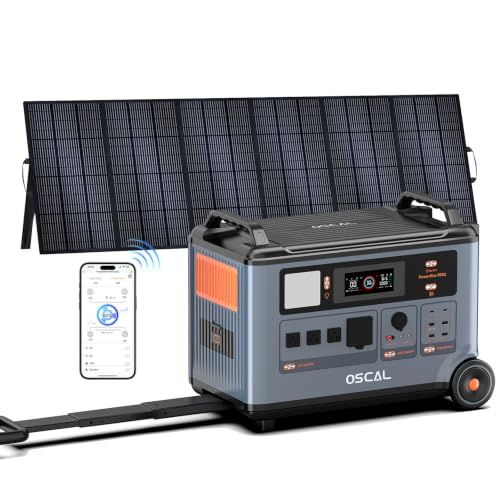 Image of PowerMax 6000 Solar Generator, 120 /240V Split Phase Voltage 6000W AC Outlets (9000W Peak), 3600Wh Power Station Expandable to 57.6kWh, Emergency for Home (PowerMax 6000(3600Wh)+500W)