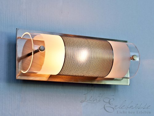 Badleuchte im Jugendstil 1/1/908 aus Metall und Echtglas IP20 Jugendstilleuchte Lampe Leuchte - 3