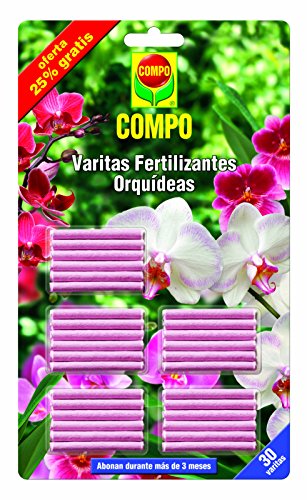 Compo (x24 6 Gratis Varitas Fertilizantes para orquídeas, Adecuada duración de hasta...