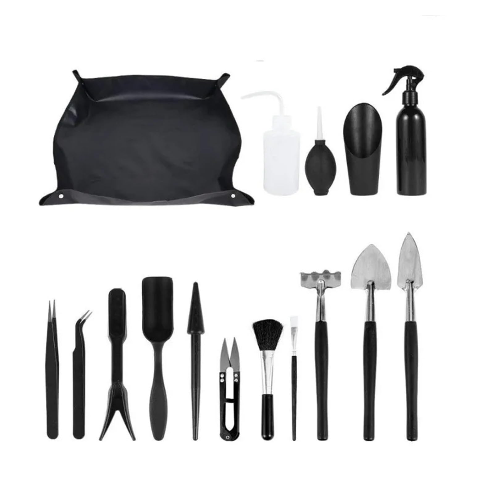 Lot de 16 mini outils d'entretien des plantes – Fournitures de transplantation manuelle pour le jardinage, la plantation du sol et l'entretien des semis, accessoires de jardinage essentiels
