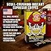 Fire Department Coffee - Skull Crushing Instant Espresso Coffee - Instant Coffee Packets Single Serve - Gives Back to Firefighters - Veteran Owned - Enjoy Hot or Cold (Pack of 10)