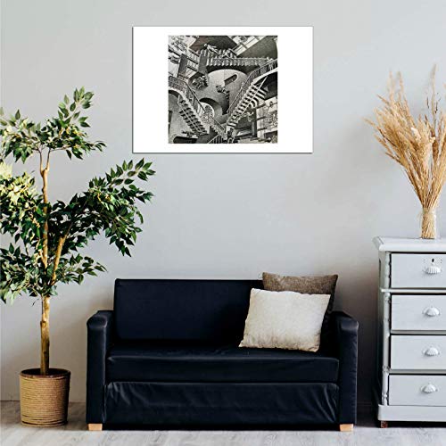 M C Escher Relativity lithographie matte pour decoration interieure chic - 3