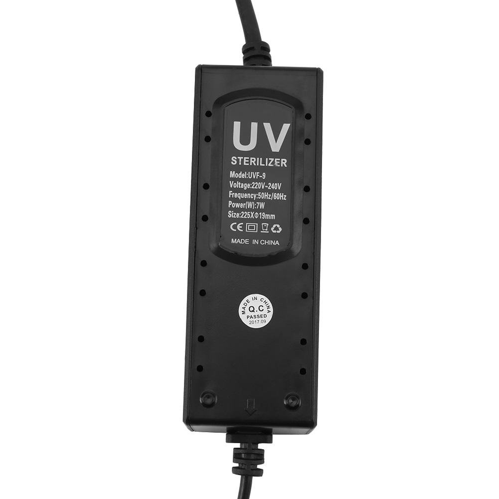 Fdit Uv Lámpara De Tanque De Peces Lámpara Esterilizador Lámpara Bactericida Luz Para Tanque De Acuario 220-240V Uv De 5W 7W 9W 11W 13W(Uv-7)