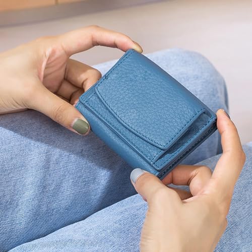2024 New Genuine Leather Card Holder Organizer Pocket Mini Wallet, Mini Wallet for Woman2