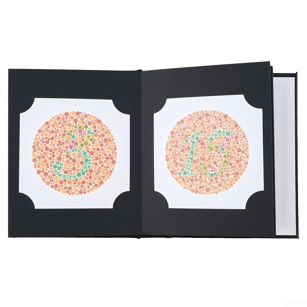 Ishihara Livre de test de vision des couleurs 2026 avec 38 plaques cliniquement testées pour évaluer la capacité de discrimination des couleurs