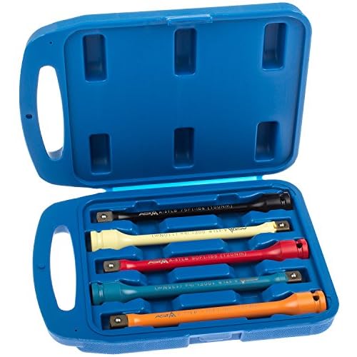 A-5TLB Torsionsstab Steckschlüssel Satz 5tlg. Drehstabfeder Drehmoment Schlüssel 1/2" Radschrauben Drehmomentbegrenzer Drehmomentbegrenzung Nüsse Stecknüsse Alufelgen