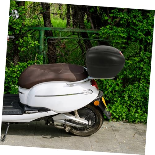Baúl Trasero de Motocicleta Negro de Plástico con almacenamiento seguro 4