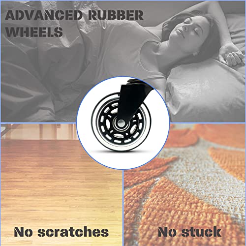 Hesl Big And Tall Office Chair With Adjustable Lumbar Support Heavy Duty Office Chair 400 Lb Capacity Executive Office Chair For Heavy People With Quiet Rubber Wheels Ergonomic Office Chair #TOP3