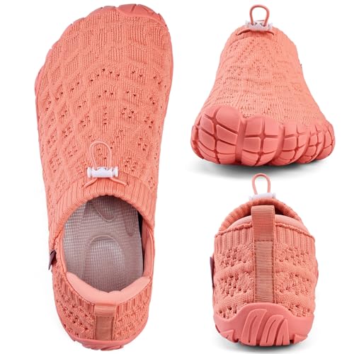 Image of WateLves Barefoot Water Shoes Women Men Beach Breathable Walking Shoes Anti Slip Wide Toe Minimalist Zero Drop Sneakers for Travel Hiking Yoga
