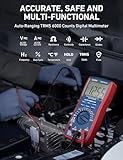 AstroAI Digital Multimeter and Analyzer TRMS 6000 Counts Volt Meter Ohmmeter Auto-Ranging Tester; Accurately Measures Voltage Current Resistance Diodes Continuity Duty-Cycle Capacitance Temperature
