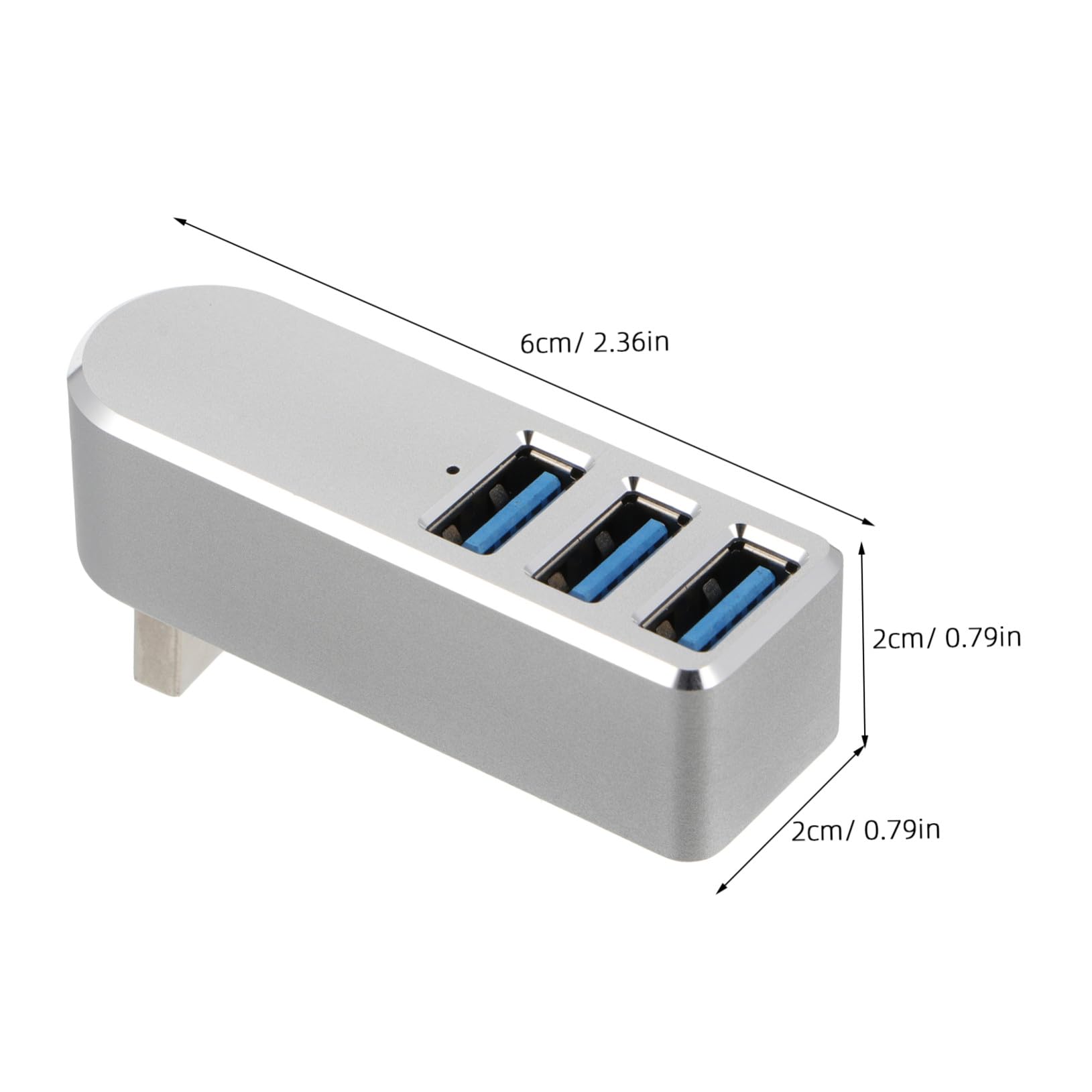 Uonlytech 2pezzi Usb Hub Usb Hub Multifunzionale Per Laptop Trasmissione Usare Adattatore Per Flash Mouse