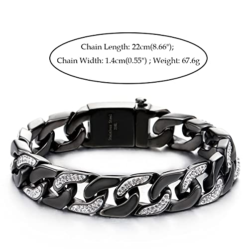 Pulsera de cadena de acero inoxidable para hombre miniatura 4