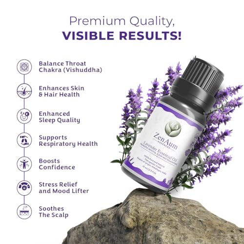 Image of 100% Pure Lavender Essential Oil | Therapeutic Grade | Calming & Relaxing Aromatherapy Oil | Skin & Hair Care | FDA Approved | GMP, IFRA, ISO Certified- 15ml Pack of 2