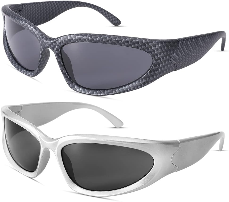 Pro Acme Fashion Wrap Around Sunglasses for Men Women Oval Sports Shades Outdoor Youth Baseball Glasses UV400