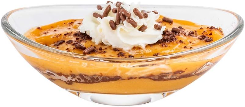 Restaurantware 2 Ounce Mini Glass Bowls 60 Dishwasher-Safe Glass Prep Bowls - Oval Lead-Free Clear Glass Prep Dishes For Desserts Or Appetizers For Spices Condiments Or Ingredients