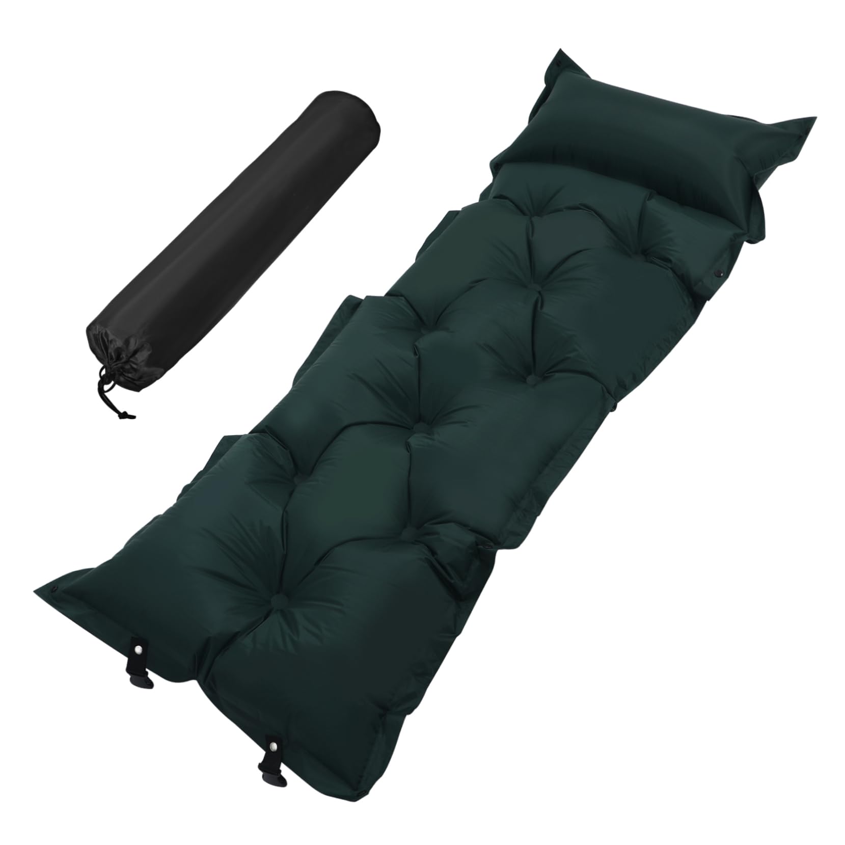 Totority Inflatable Camping Pad Automatic Inflation Large Size Sleeping Mat Pillow Included for Comfort