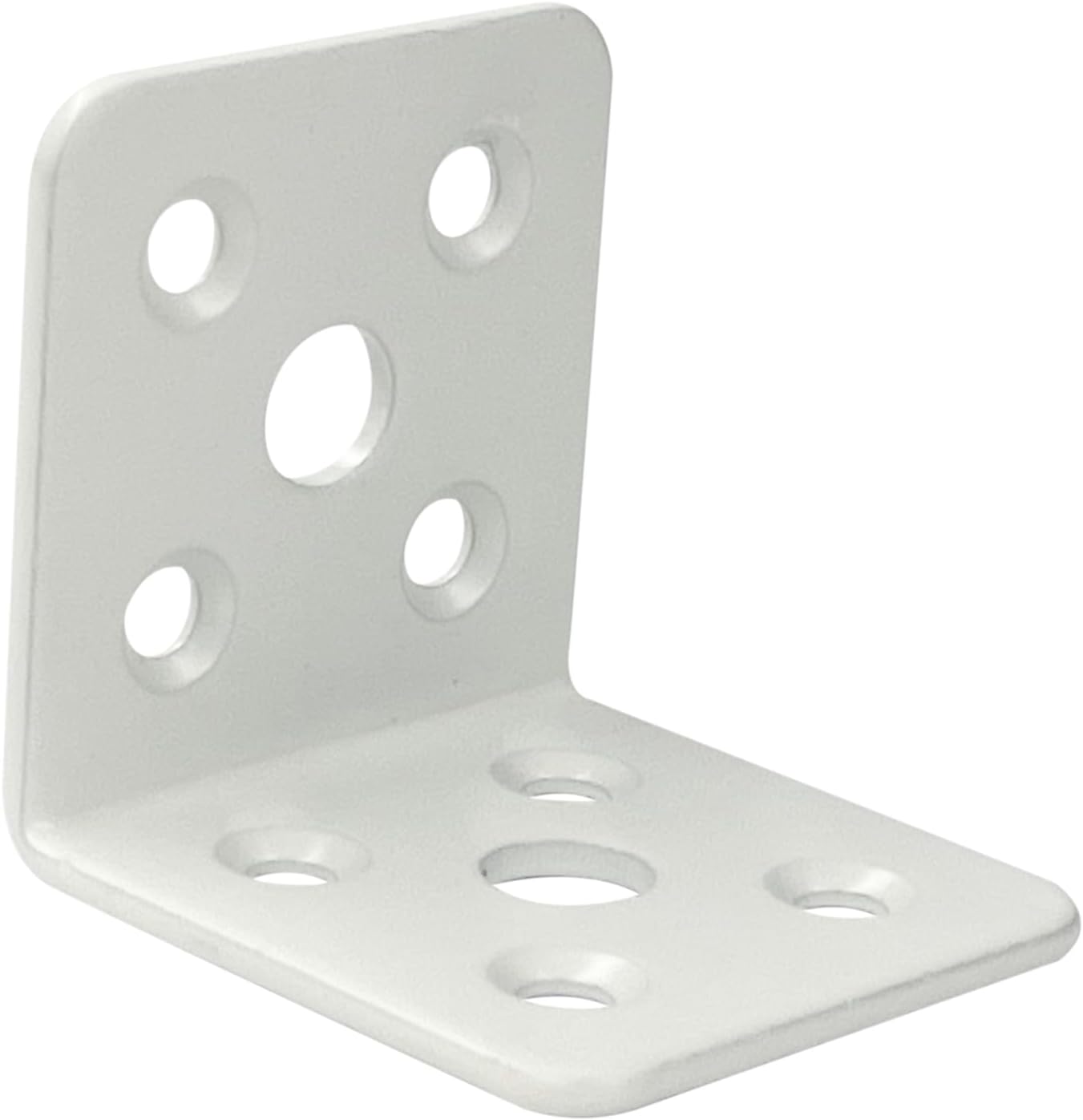 Daidohant 00069218 Multi L-Shaped Reinforcement Metal White (W) 1.6 x (A) 1.7 x (B) 1.7 x (B) 1.7 x 0.09 inches (42 x 42 x 2.3 mm) Iron / White / L Type (daidohant)