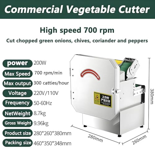 Cortadora Eléctrica de Vegetales para Cocina Comercial miniatura 3