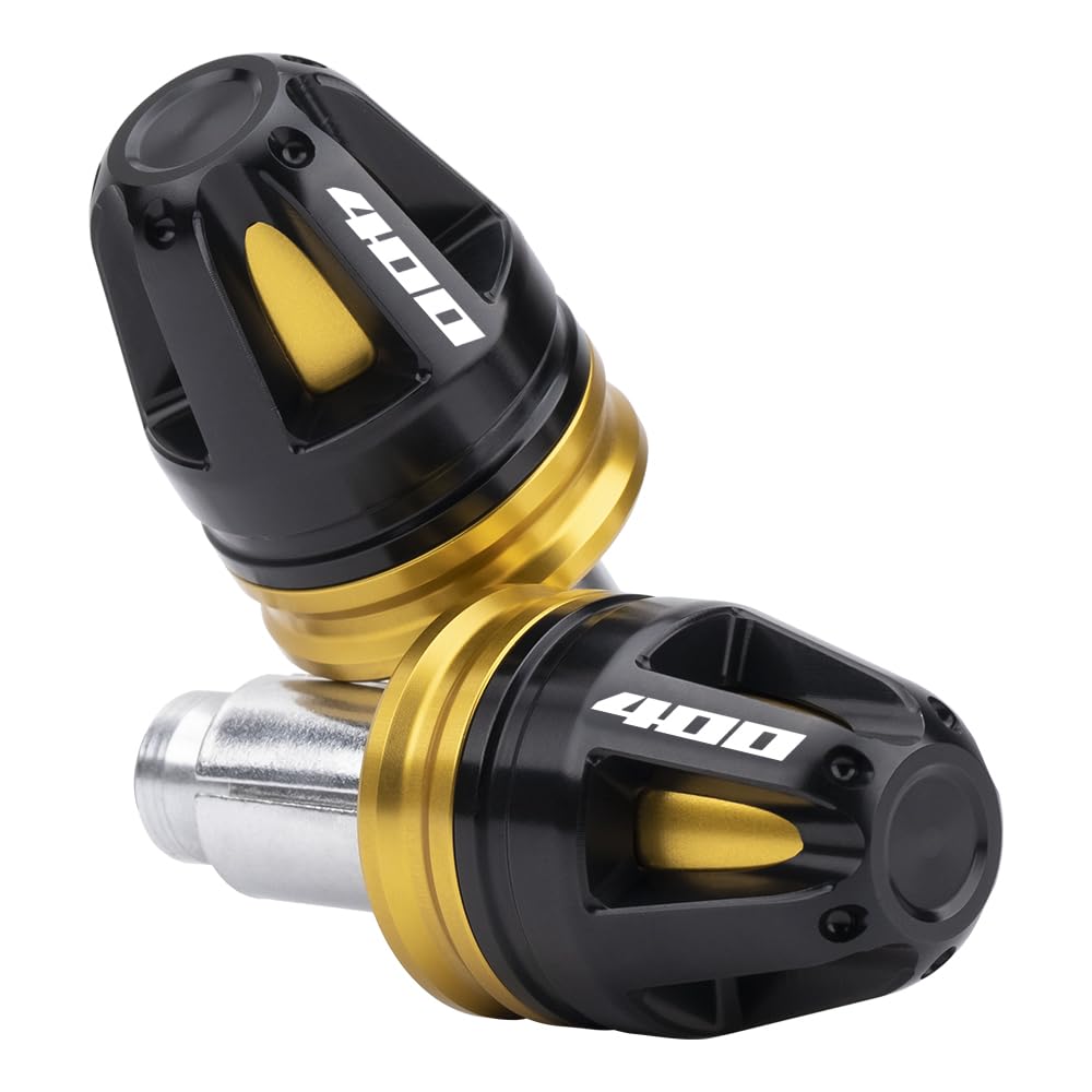 Tappi terminali universali per manubrio moto Burgman 400 2003-2025 tappi terminali per manubrio moto 17 mm di diametro standard 7/8 pollici 22 mm accessori (oro)