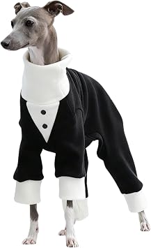 HDKUW Italian Greyhound Sweater,Dog Tuxedo Wedding Suit,M