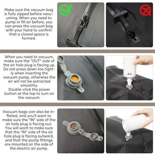 Image of Vacuum Travel Backpack with Pump for Women Men, Carry on Air Backpack for Flight Approved, Personal Item Luggage Backpacks Tiktok Backpacks - Coffee