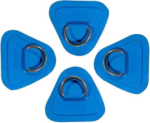 HUSHUI Parche de anillo en D, 4 piezas de anillos en D para barco inflable de PVC, canoa, balsa, kayak, anillo en D, tabla de surf inflable