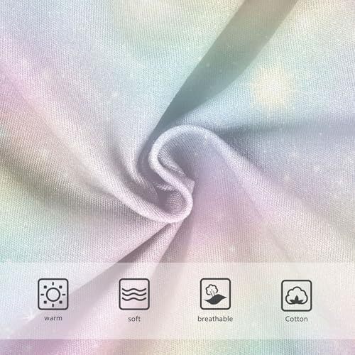 Pastel Rainbow Gradient Star Cute Panties Girl Toddler Underwear Floral Cotton Animal Underpants Briefs 2t3