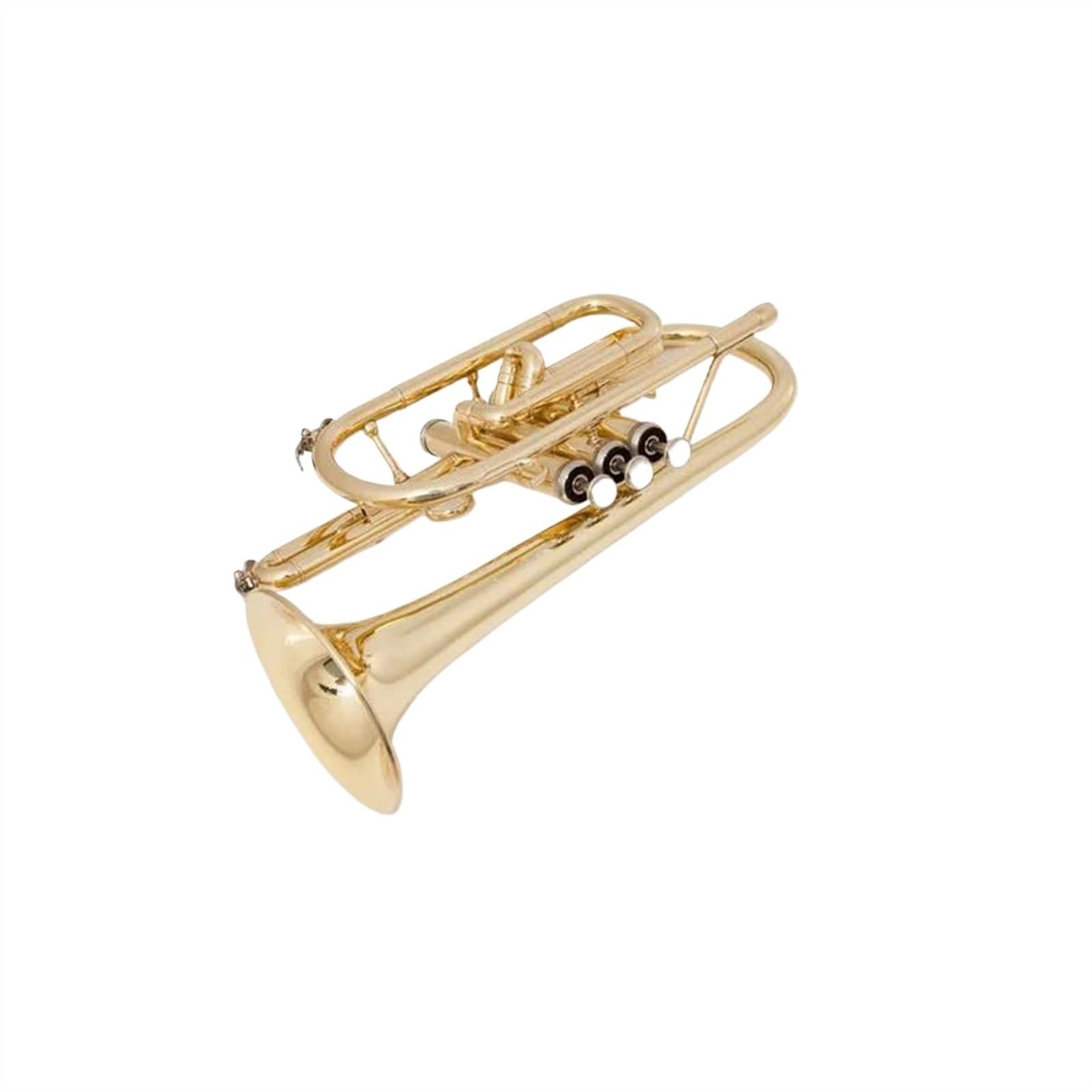 Standard Trąbka Bb Kornet Trąbka Mosiężna Międzynarodowy Instrument Muzyczny Z Futerałem Trąbka Instrument Dla Początkujących(Light green)