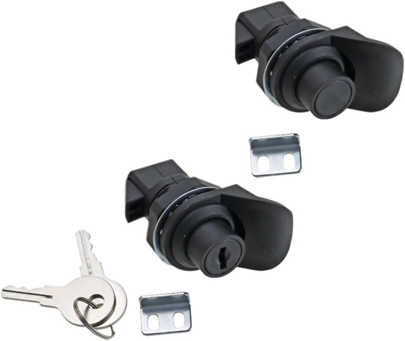 Mechanical Equipment Electrical Cabinet Light Box Elevator Door Plum Blossom Shaped Pressing Cylindrical Telescopic Lock 1Pcs(Plastics No Lock)