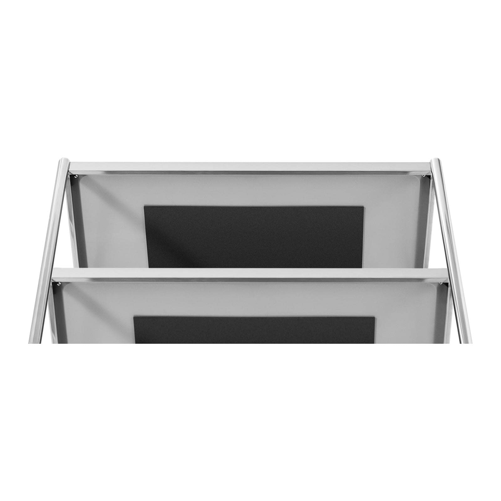 Royal Catering RC_SSTWH_01 - Carrello da portata in acciaio inox, 3 bordi, fino a 60 kg, in acciaio inox