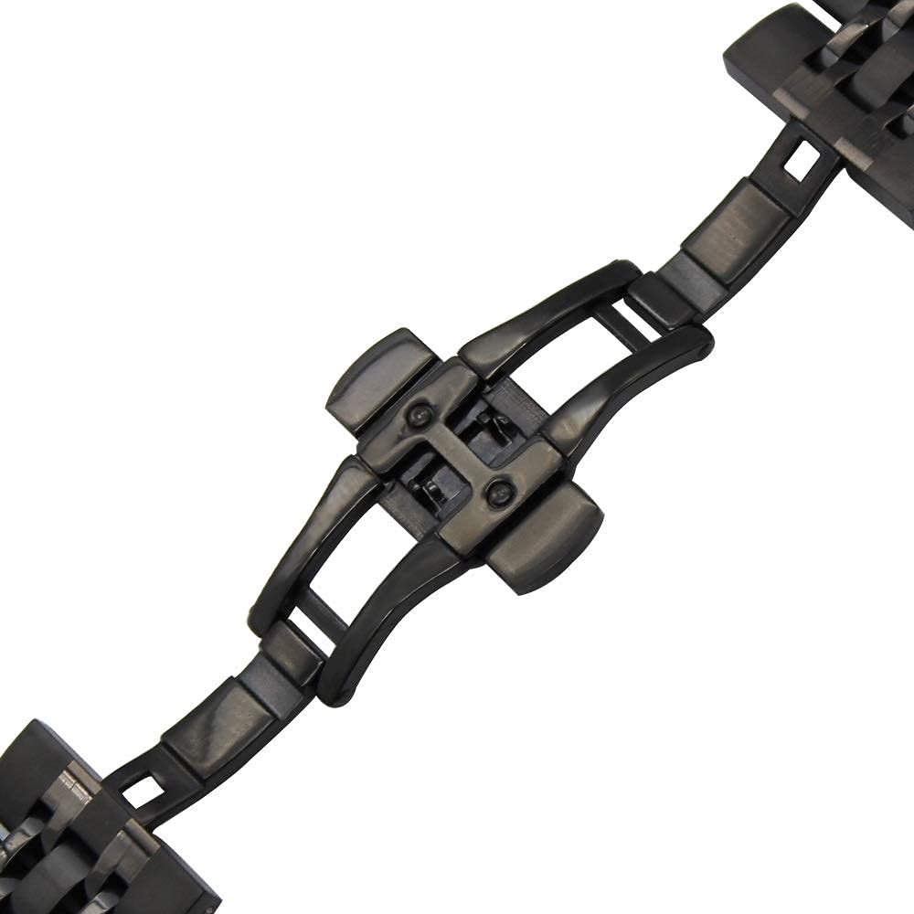 Gumowy pasek do zegarka, pasek do zegarka ze stali nierdzewnej, pasek ze stali nierdzewnej z mechanizmem szybkiego uwalniania 18 mm 20 mm 22 mm Uniwersalny pasek zamienny Opaska na nadgarstek Bransole