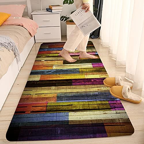 Miniatura 7 de Alfombras de baño de espuma de esponja suave para baño y cocina, tapete de franela antideslizante brillante impresión 3D para mesita de noche y sala