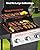 VEVOR Gas Grill, 3 Burner Propane Gas Grill with Spacious 338 SQ.In Grilling Area, Carbon Steel Enamel Grates, Outdoor 36,000 BTU Patio Garden BBQ Grills with Foldable Side Shelves, Carbon Steel