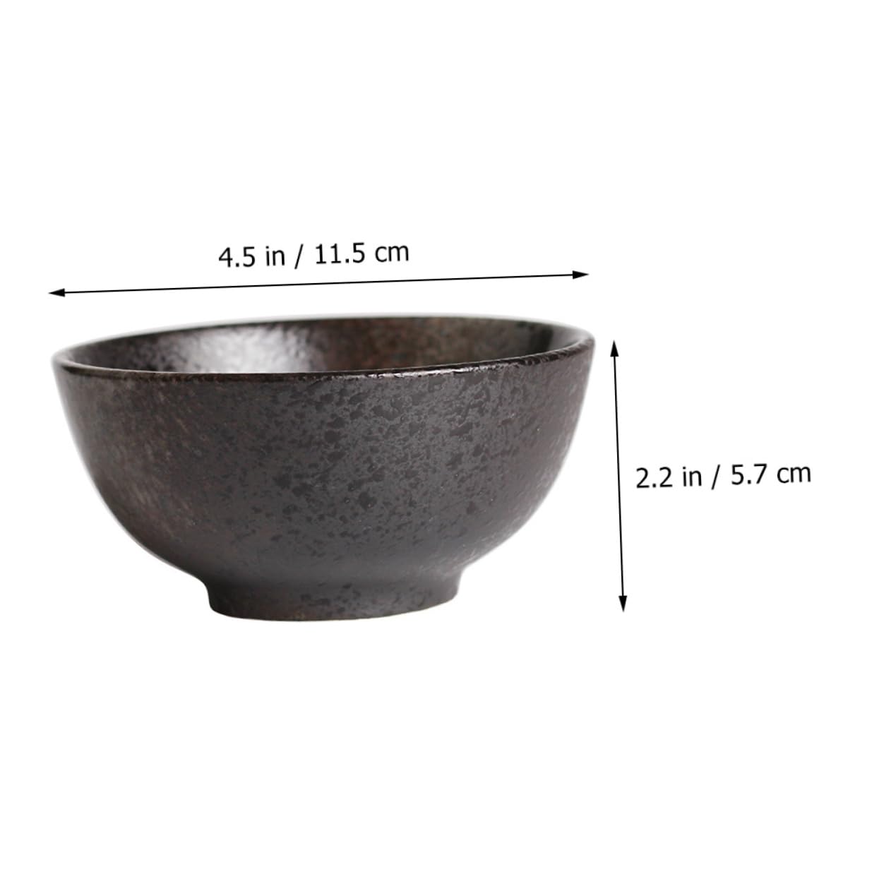 FUNOMOCYA 2pcs Ceramic Noodle Bowl Vintage Tableware for Soup Salad and Pasta Kitchen Food Container Easy to Clean for Home and Buffet