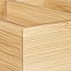 Relaxdays Karteikasten DIN-A8 Bambus, Visitenkarten Organizer, zum Ausziehen, H x B x T: ca. 5,5 x 13 x 30 cm, natur