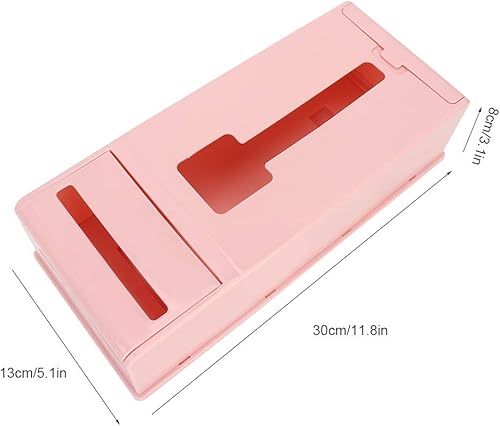 Miniatura 2 de Fydun Dispensador de bolsas de plástico montado en la pared, bolsas Tr de basura, soporte para caja de almacenamiento para accesorios de cocina y