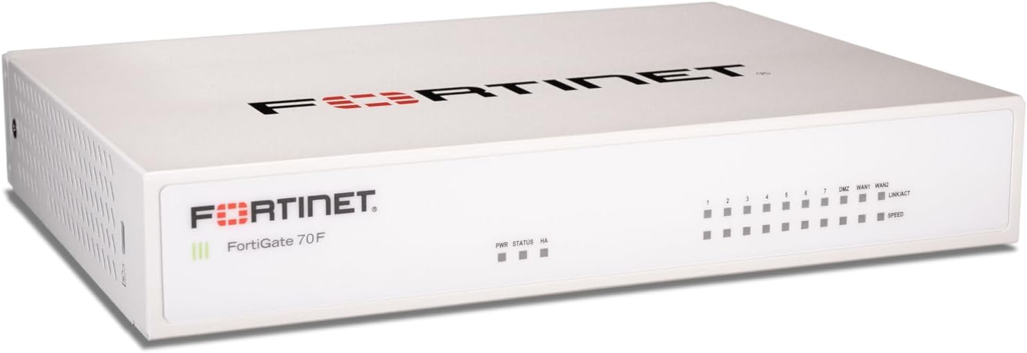 FortiGate-70F Network Security Appliance Plus 3 Year FortiGuard Unified Threat Protection (UTP) and FortiCare Premium (FG-70F-BDL-950-36)